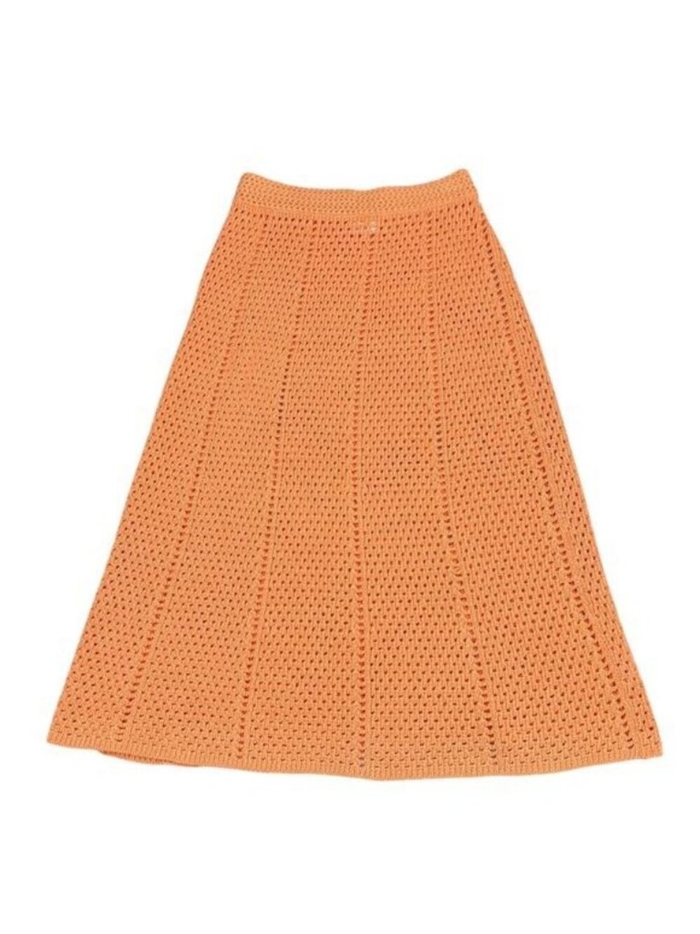 WILFRED Aritzia Evie Crochet Skirt Sz XS Papaya Orange - Picture 2 of 4